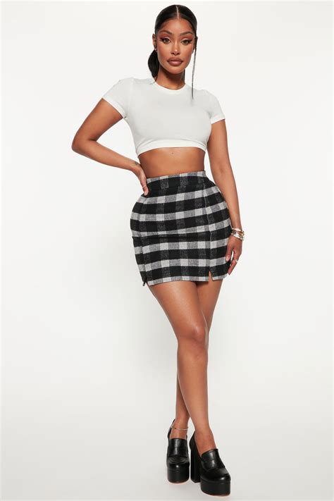 fashion nova plaid skirt